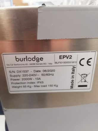 Диспенсер для тарелок подогреваемый Burlodge EPV2
